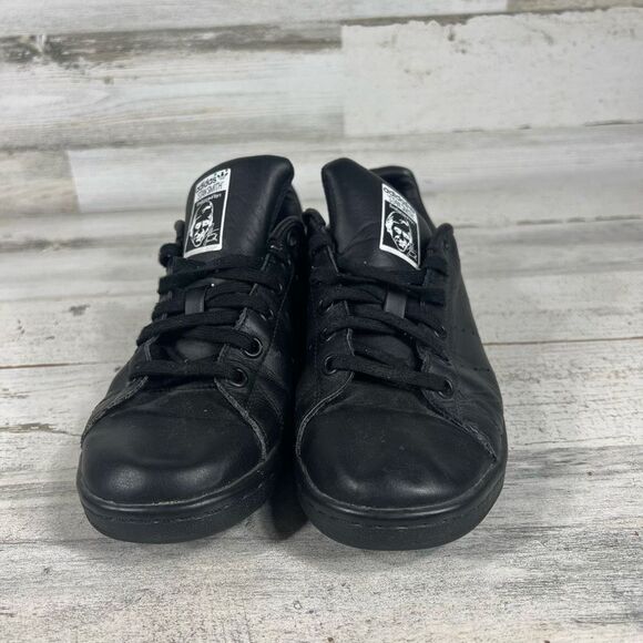 Adidas Originals Women's Stan‎ Smith Lace Up Low Top Sneakers Black 4 US - Picture 4 of 7